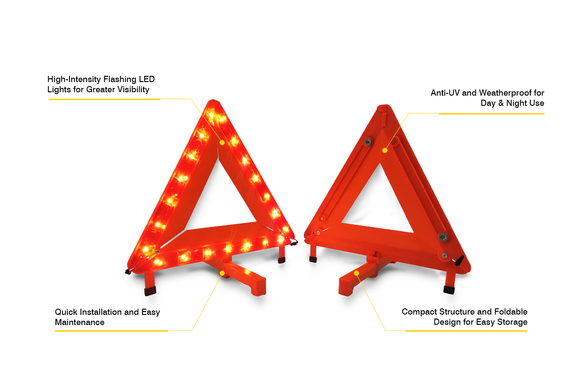 Triangle Warning Sign Plastic