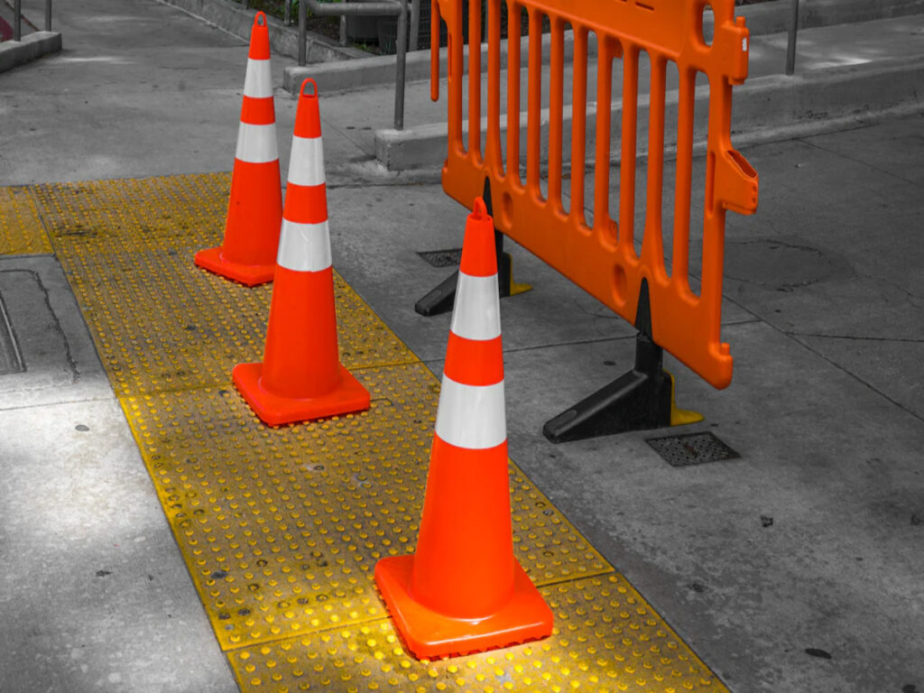 reflective traffic cones