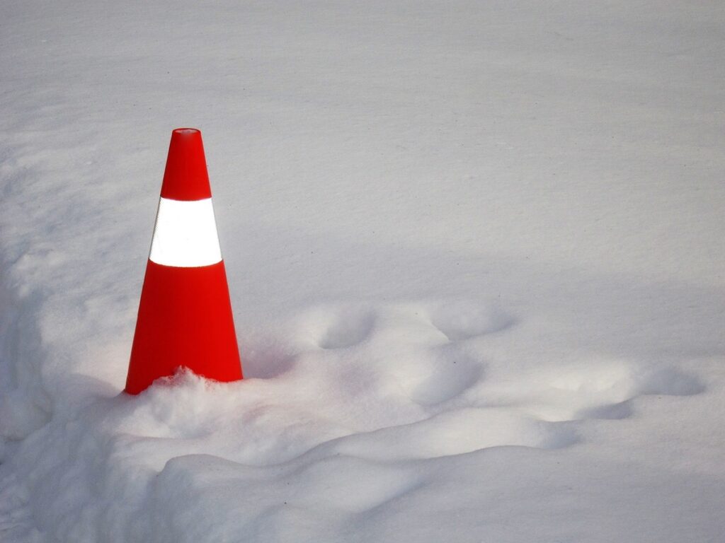 orange traffic cones