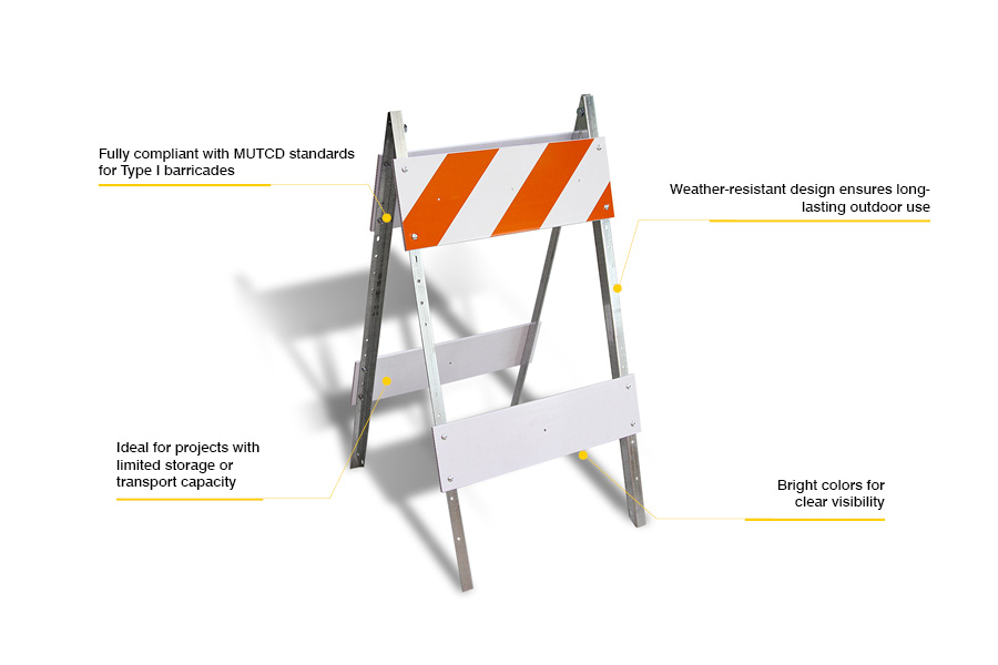 Type I Traffic Barricade