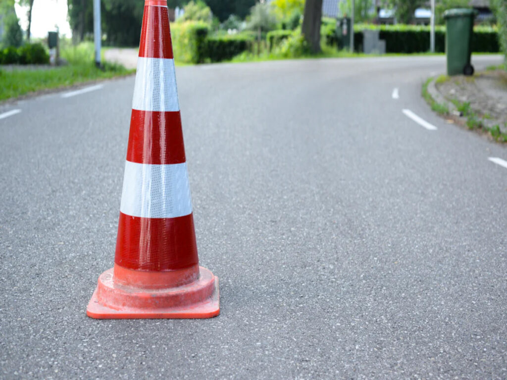 orange traffic cones