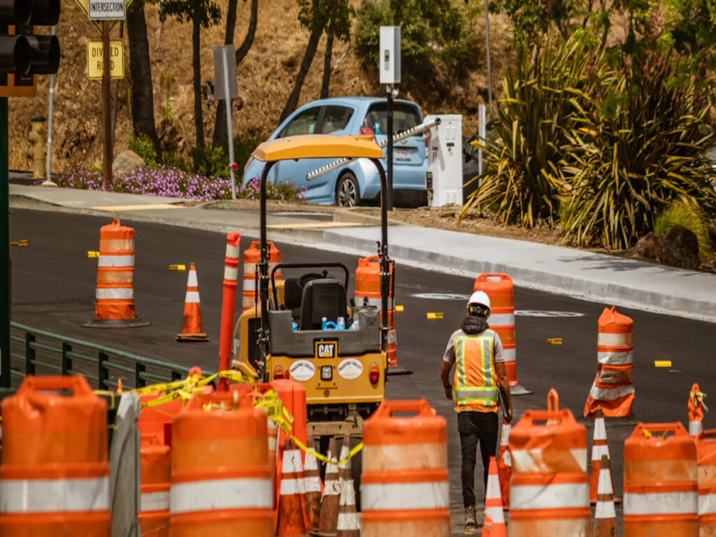 construction safety cones