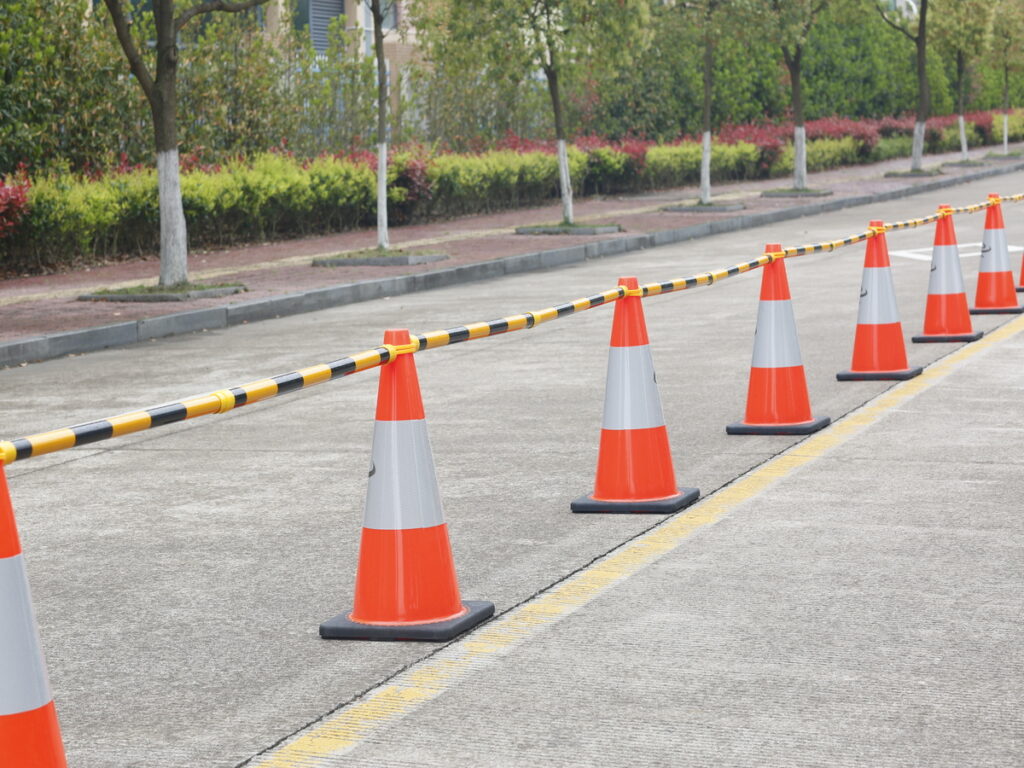 traffic cone bars