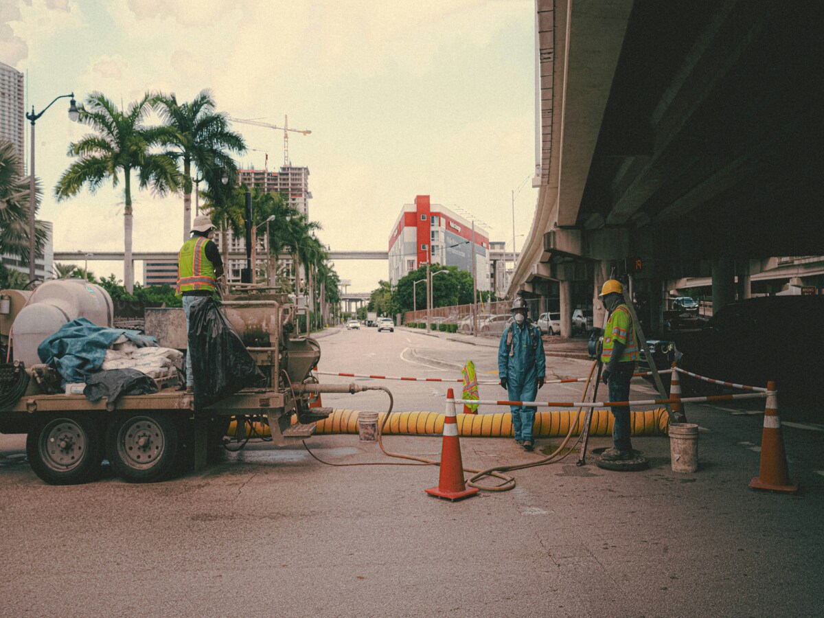 tall traffic cone