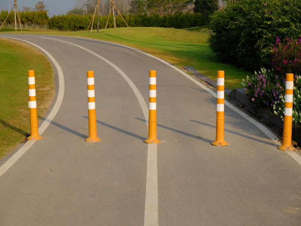 OPTSIGNS | Galvanized Steel Bollards: Affordable Protection for Harsh Environments