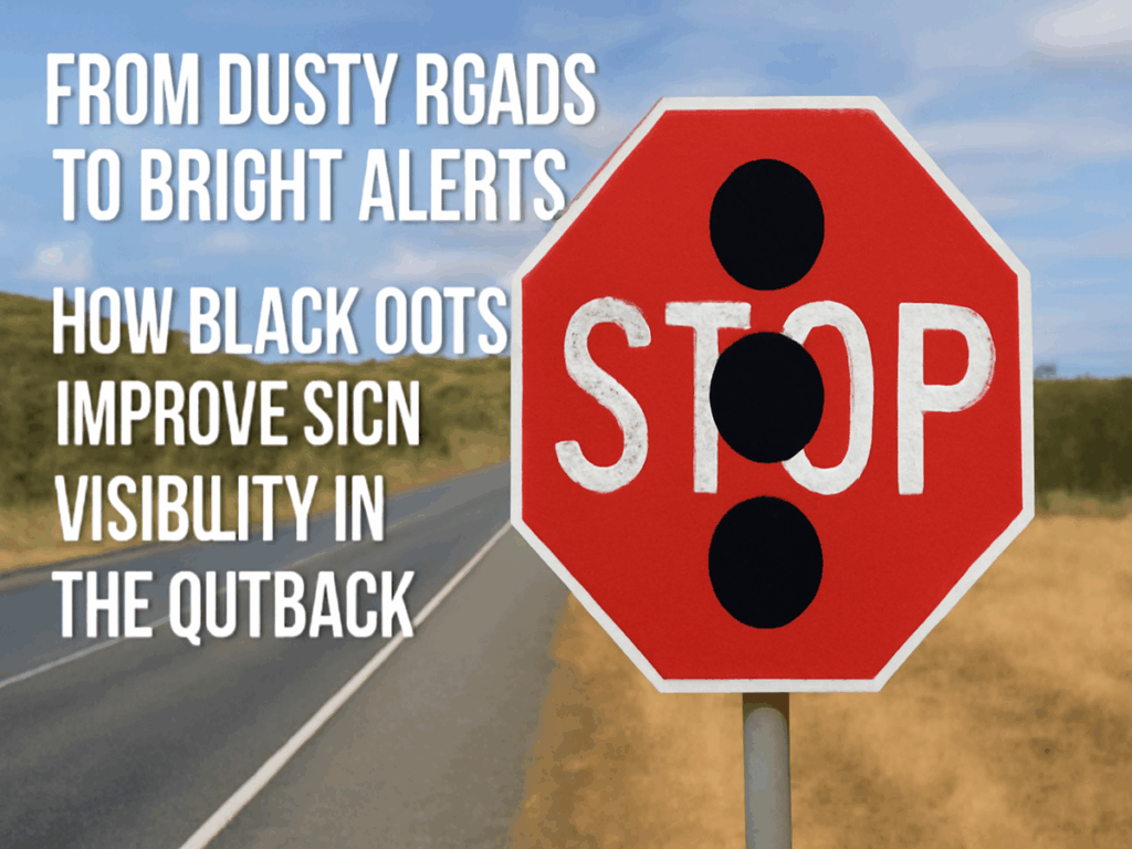OPTSIGNS | From Dusty Roads to Bright Alerts: How Black Dots Improve Sign Visibility in the Outback