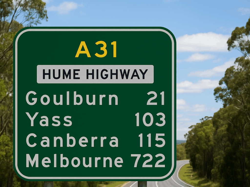 OPTSIGNS | Guidance and Information Signs in AS 1742.15: Font, Color and Mounting