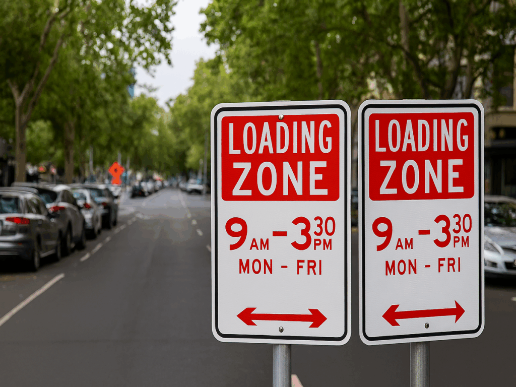 OPTSIGNS | How Loading Zone Signs Compare to No Stopping and Clearway Rules in Australia