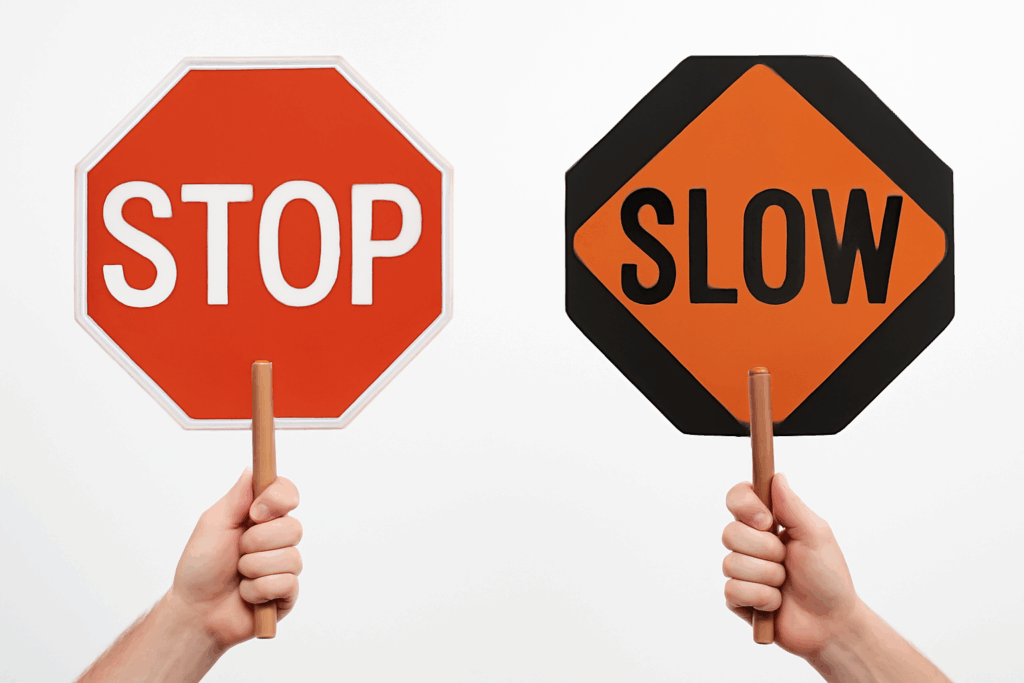 OPTSIGNS | Types of Traffic Paddles: Key Features and Requirements for Safe Work Zone Management