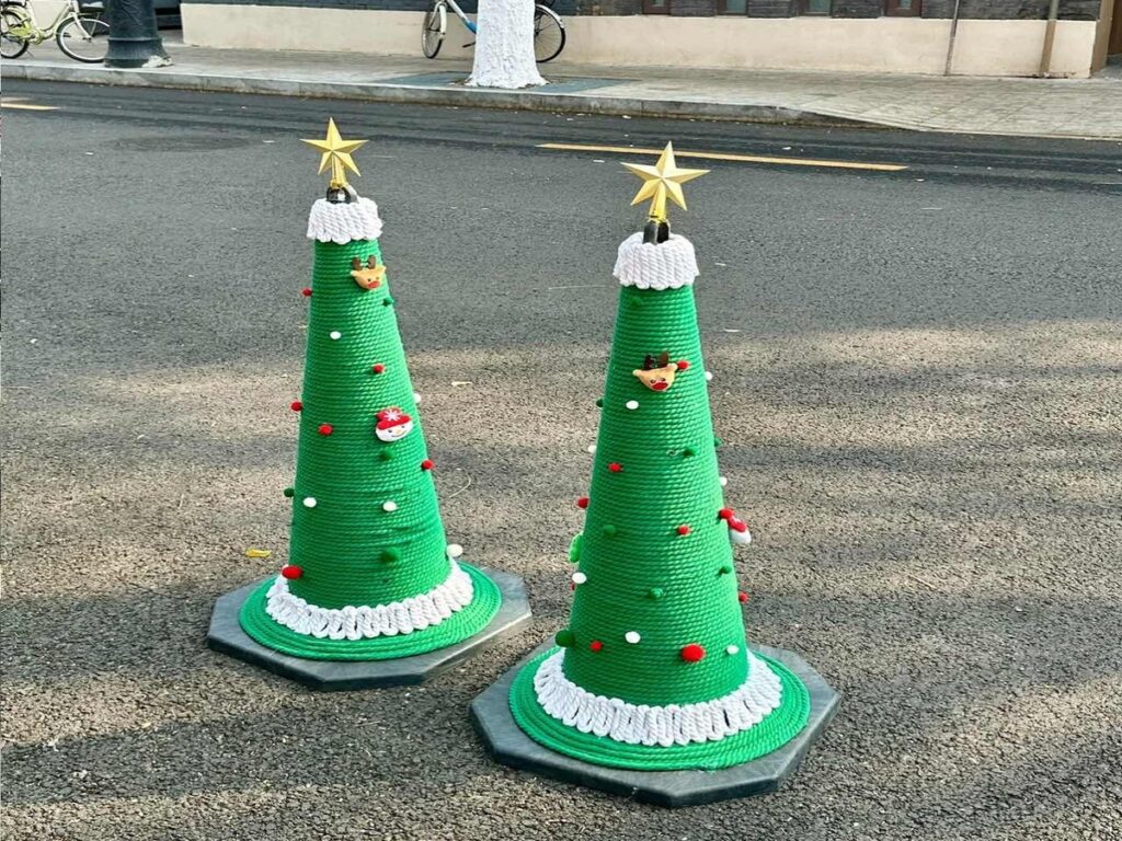 OPTSIGNS | How Christmas Cones Are Transforming Holiday Displays in 2025: Festive Touches for Every Business