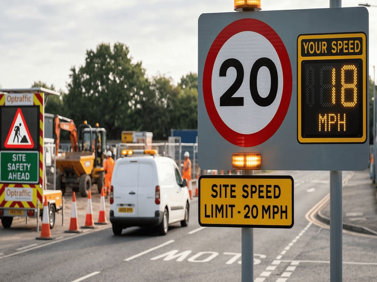 OPTSIGNS | Beyond the "10% Myth": Why Precision Speed Limit Signs UK Protect Your Site