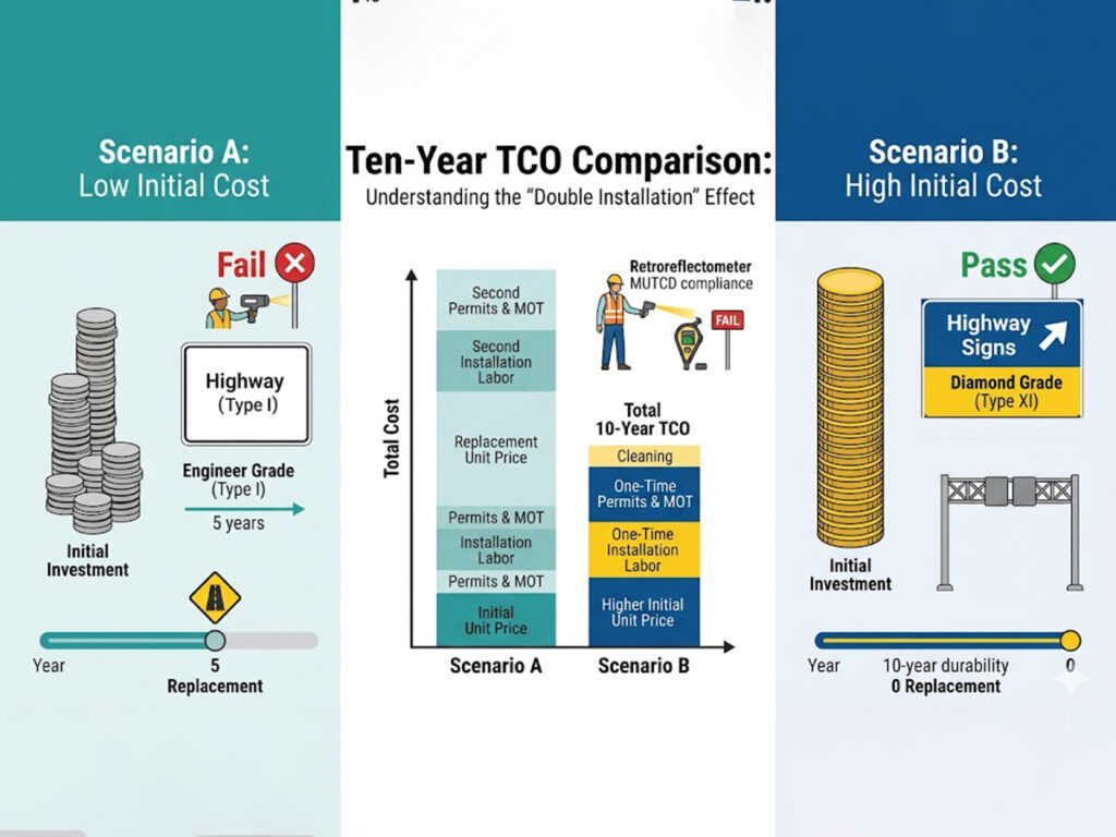 OPTSIGNS | 2026 Pricing Guide: Calculating Total Cost of Ownership for Highway Signs
