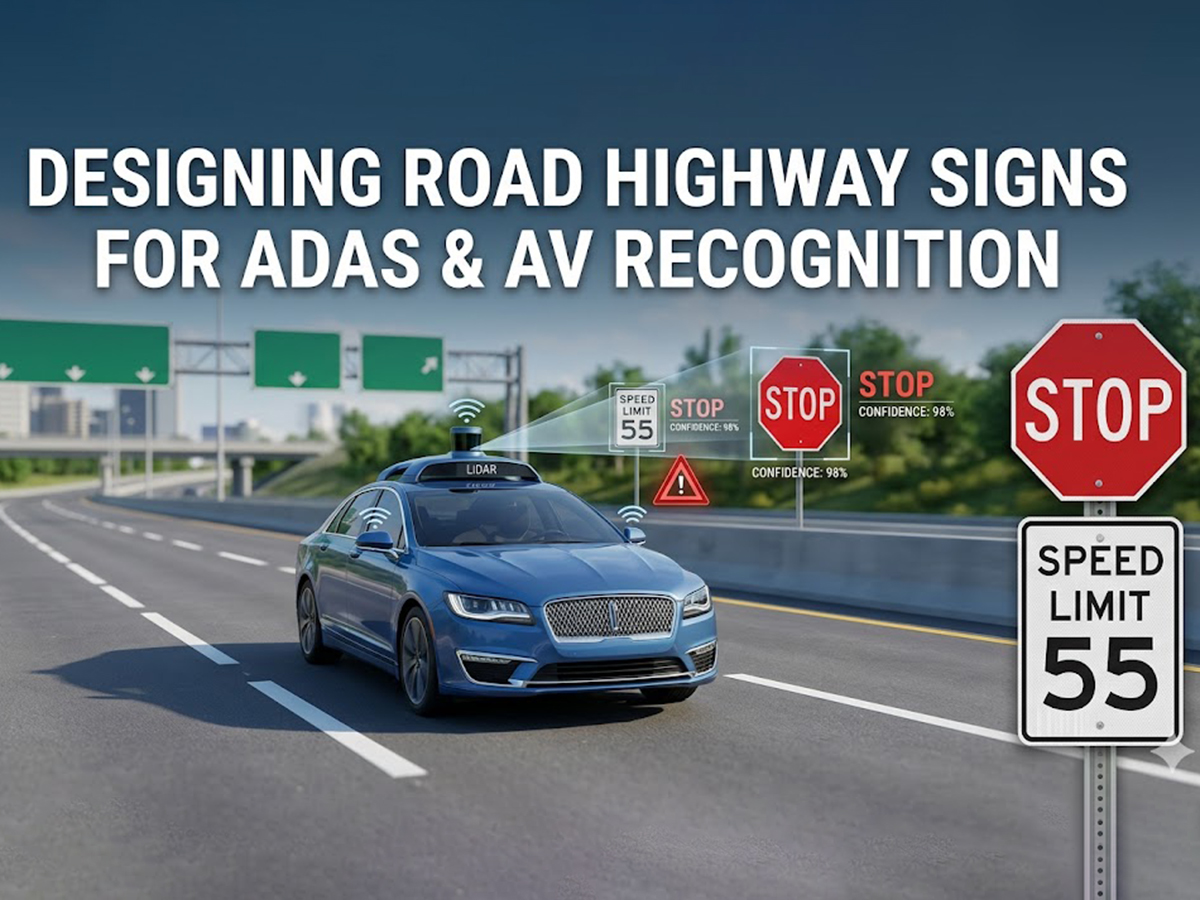 OPTSIGNS | Designing Highway Signs for ADAS and Autonomous Vehicle Recognition