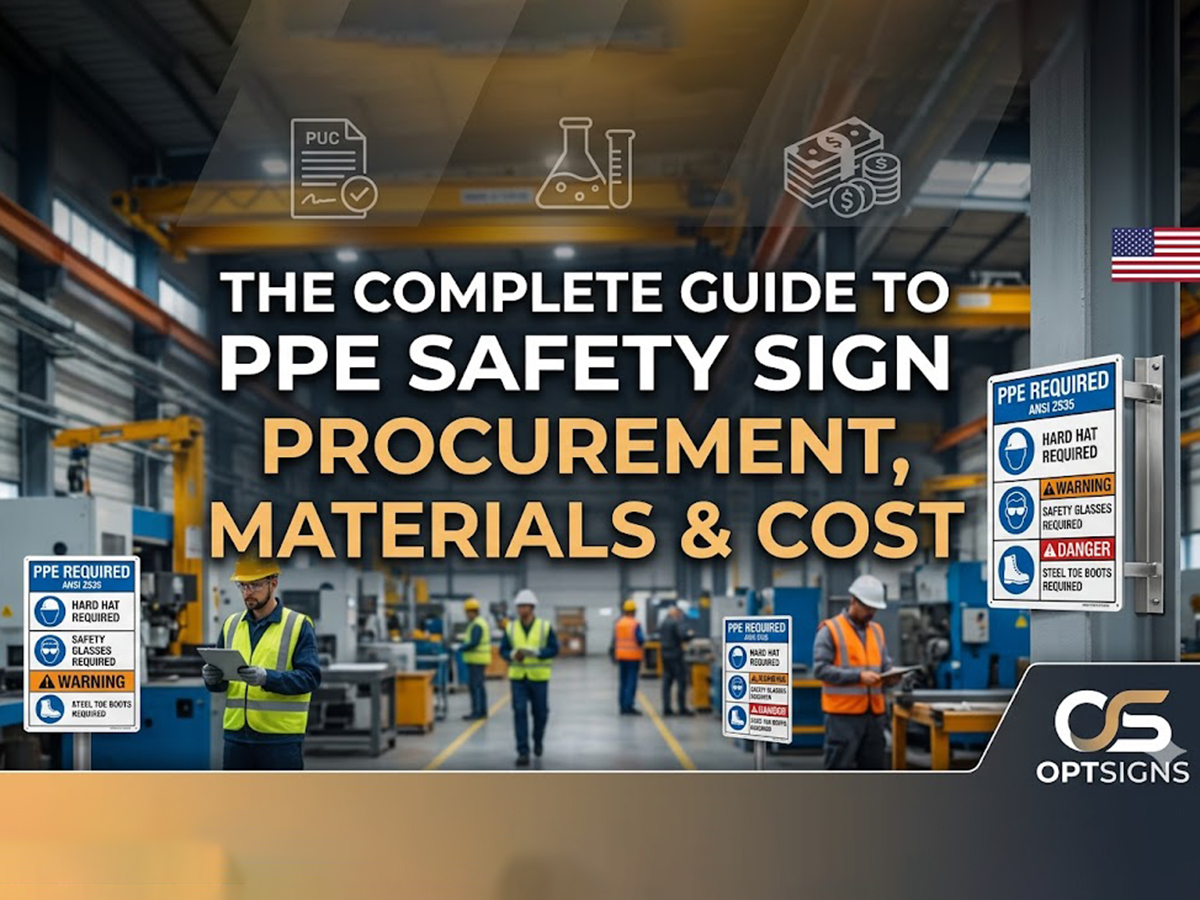 OPTSIGNS | PPE Signs: The Complete Guide to OSHA Compliance, Materials, Placement & Procurement