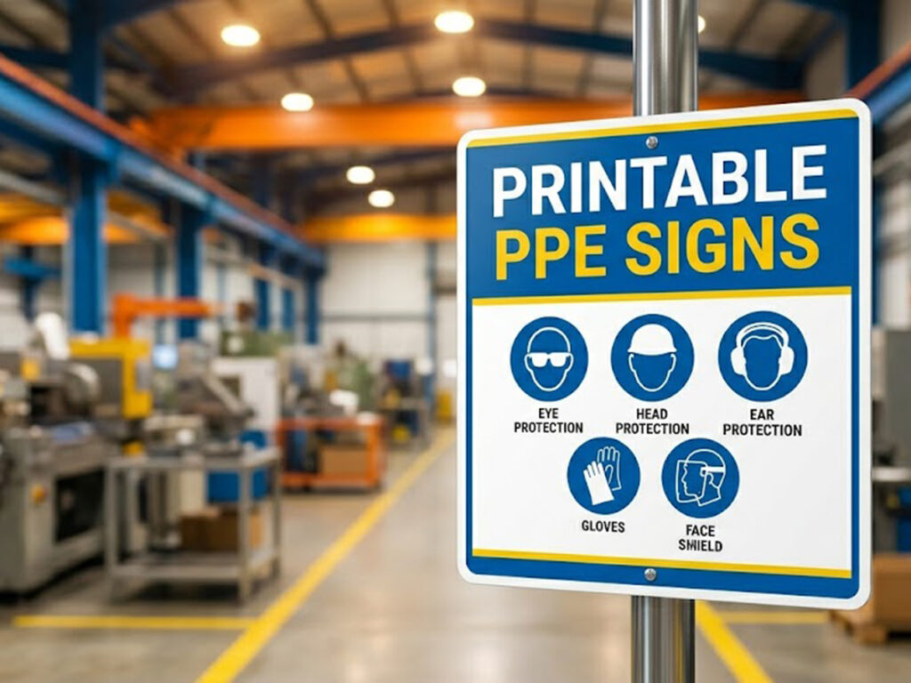 OPTSIGNS | Compliant Printable PPE Signs vs. Cheap Imitation: A Side-by-Side Breakdown for Procurement