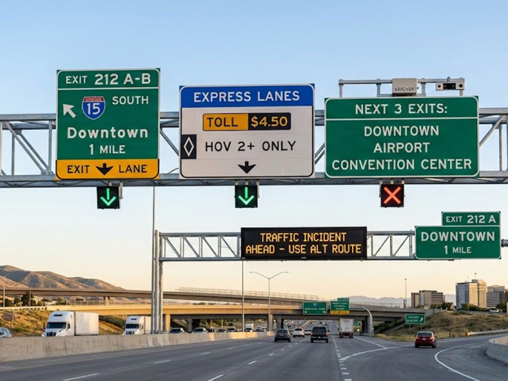 OPTSIGNS | Selection and Specification Guide for Custom Overhead Highway Signs: Gantry vs. Cantilever Systems