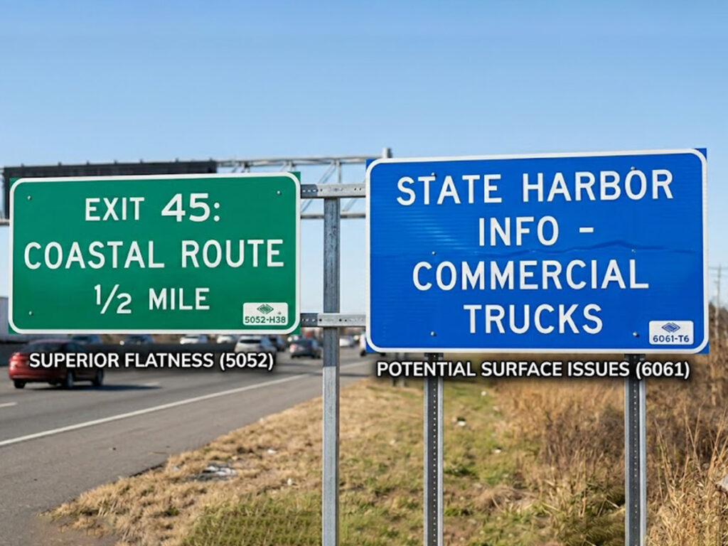 OPTSIGNS | Choosing the Right Aluminum Sign Blank Alloy: 5052-H38 vs. 6061-T6 Explained