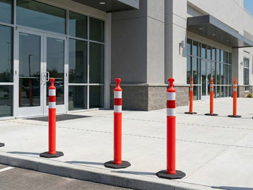اوبتسيغنز | The Ultimate Guide to Traffic Bollard Specifications: امتثال, التنسيب & معايير التثبيت OPTSIGNS | The Ultimate Guide to Traffic Bollard Specifications: Compliance, Placement & Installation Standards