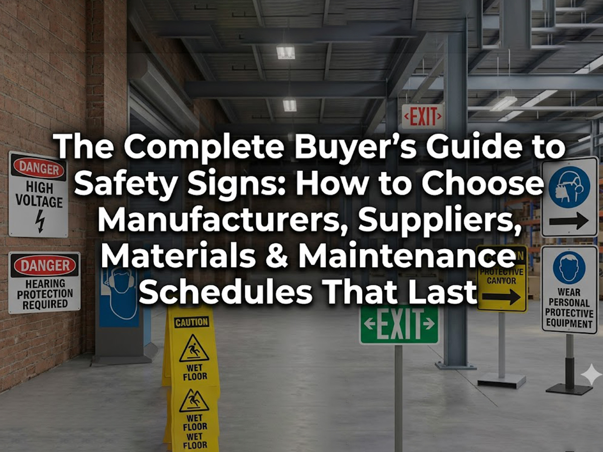 OPTSIGNS | The Complete Buyer's Guide to Safety Signs: How to Choose Manufacturers, Suppliers, Materials & Maintenance Schedules That Last