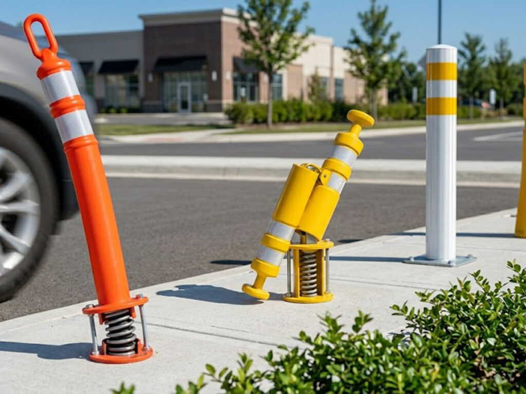 OPCIONES | Tipos de bolardos de tráfico & Presupuesto: A Side-by-Side Buyer's Comparison OPTSIGNS | Traffic Bollard Types & Specifications: A Side-by-Side Buyer's Comparison