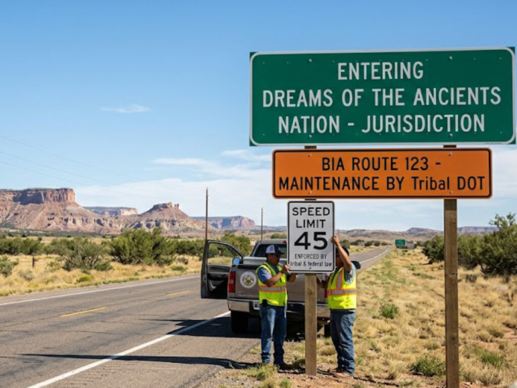 OPTSIGNS | Tribal Lands Highway Signs: Coordinating Bureau of Indian Affairs (BIA), FHWA, and Sovereign Nation Standards