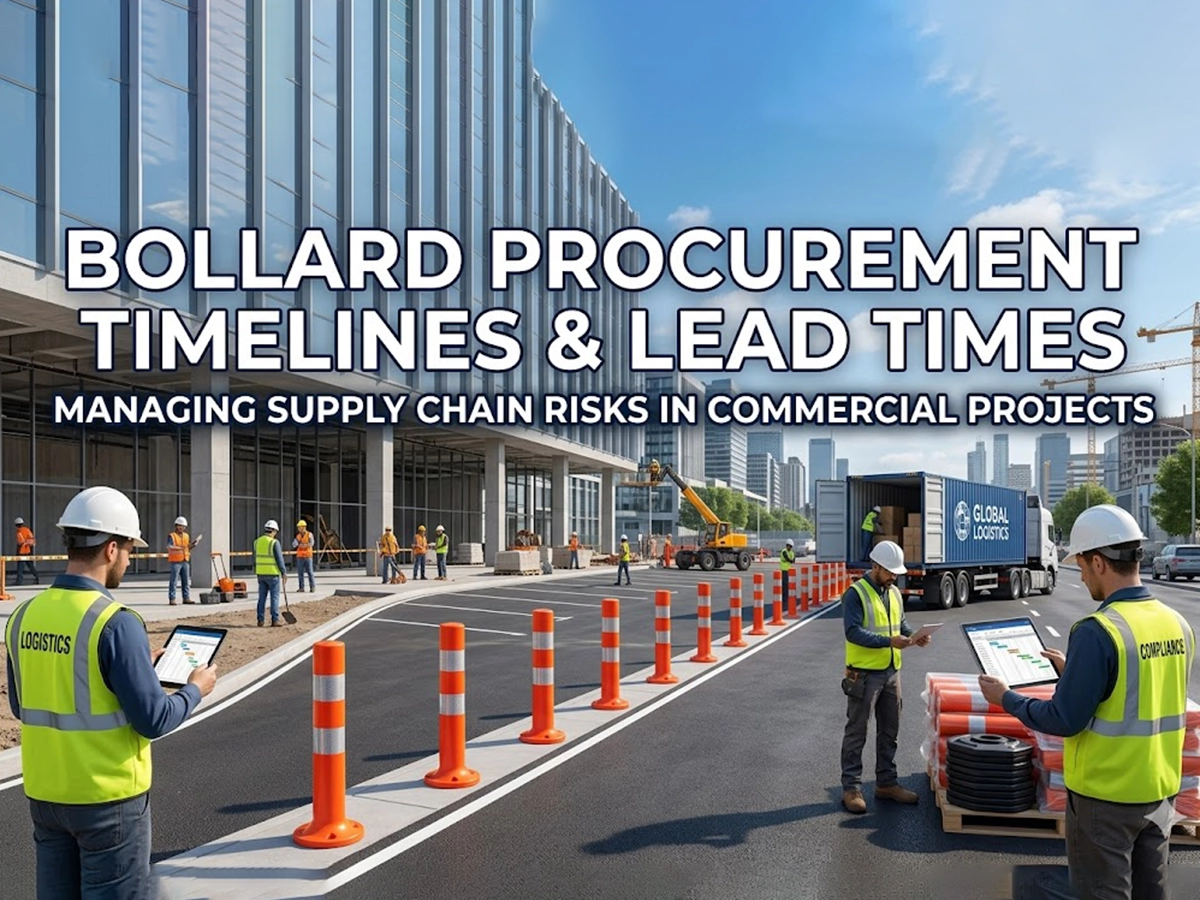 OPTSIGNS | Bollard Procurement Timelines & Lead Times: Managing Supply Chain Risks in Commercial Projects