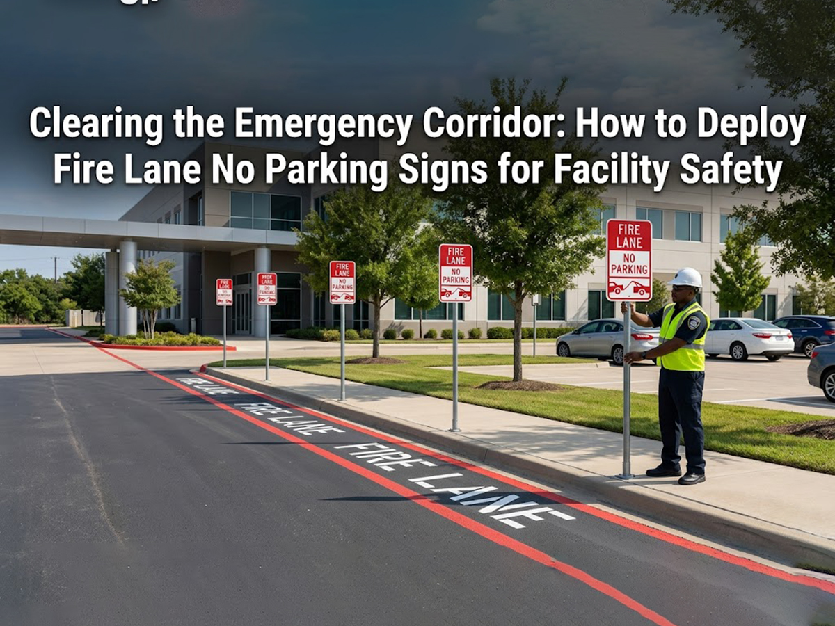 OPTSIGNS | Clearing the Emergency Corridor: How to Deploy Fire Lane No Parking Signs for Facility Safety