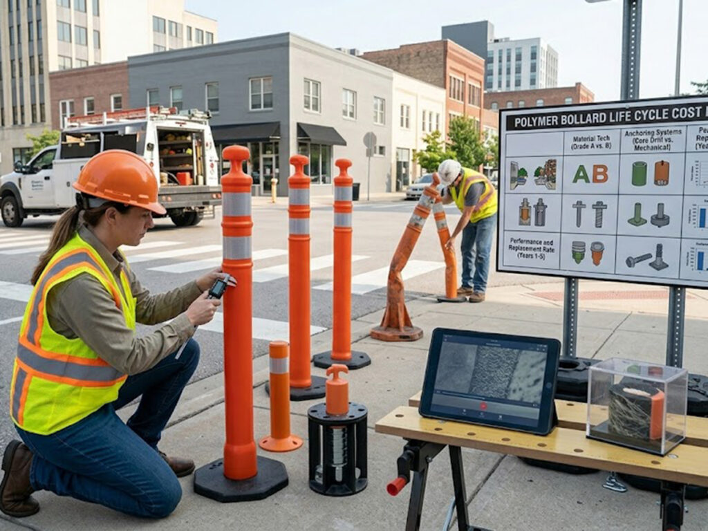 اوبتسيغنز | ما الذي يؤثر على تكاليف حاجز المرور? شحن, تثبيت & متغيرات الصيانة OPTSIGNS | What Affects Traffic Bollard Costs? Shipping, Installation & Maintenance Variables