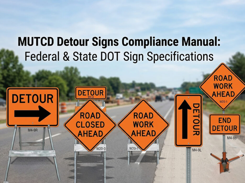 MUTCD Detour Signs Compliance Manual-Federal & State DOT Sign Specifications