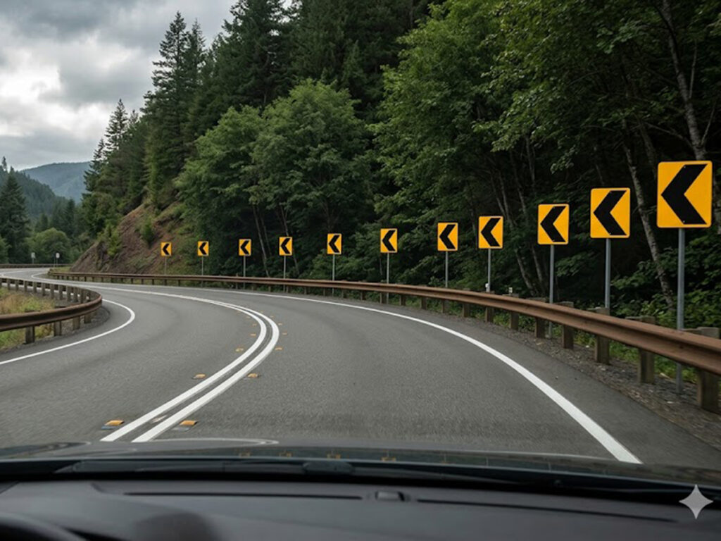 OPTSIGNS | Are Chevron Traffic Signs Required? A Complete Guide to Horizontal Curve Alignment Alternatives