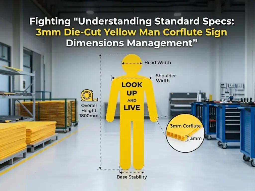 OPTSIGNS | The Sourcing Guide for Yellow Cutout Safety Worker Corflute Signs: A Procurement Specification Whitepaper for AU Subcontractors
