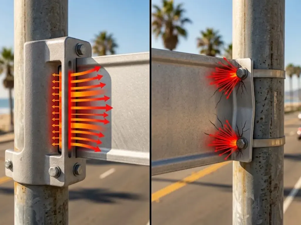 OPTSIGNS | Extruded vs. Flat Cap Brackets: Choosing the Best Aluminum Street Name Bracket for Heavy-Duty Signs