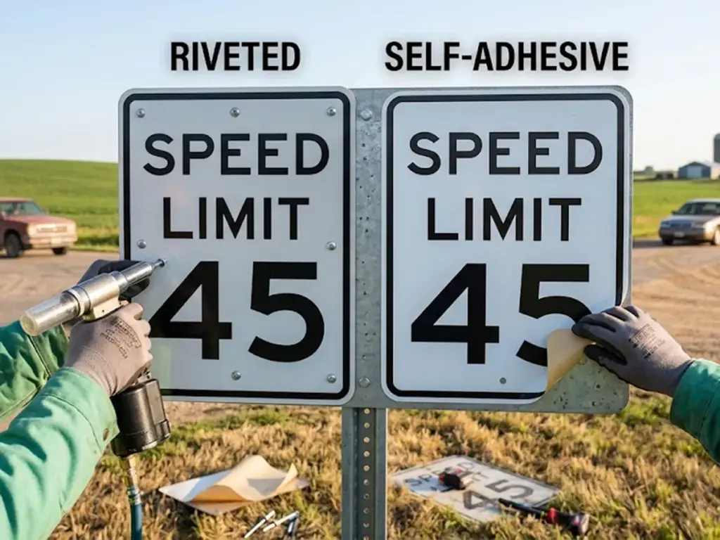 OPTSIGNS | On-Site Guide to Road Sign Face Replacement: Speeding Up Roadside Remediation