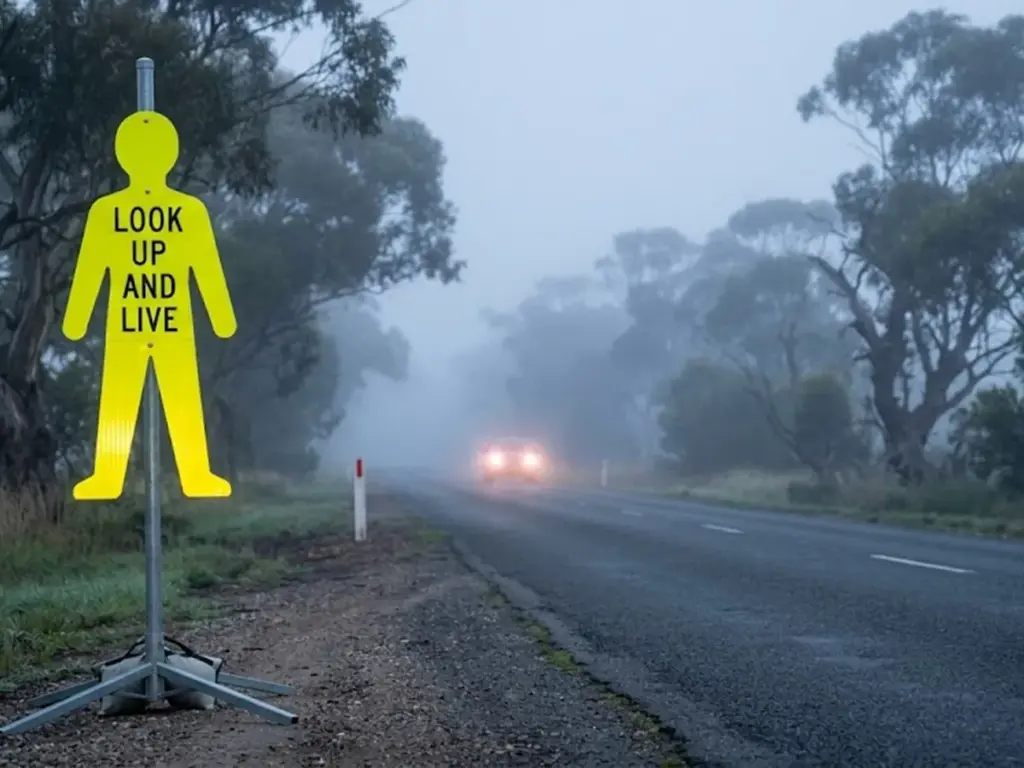 OPTSIGNS | Australian Construction Site Regulations & Visibility Standards for Yellow Man Safety Signs