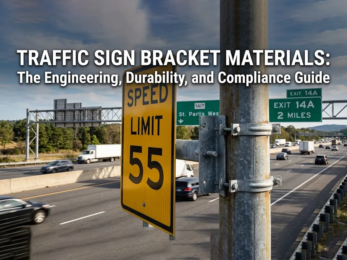 OPTSIGNS | Traffic Sign Bracket Materials: The Engineering, Durability, and Compliance Guide