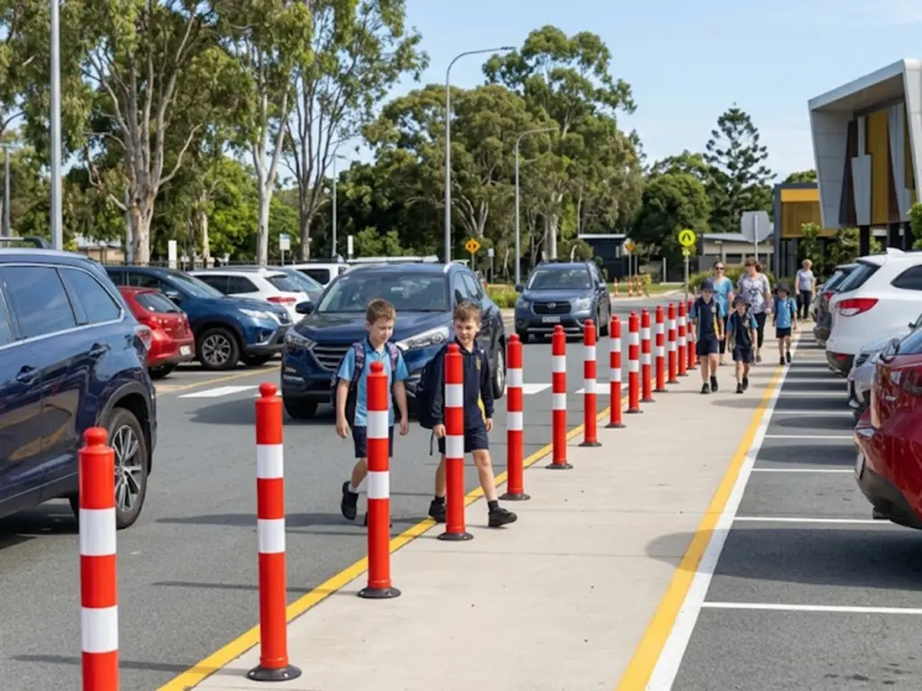 OPTSIGNS | School Zone Pedestrian Safety: Essential Traffic Supplies and Bollards for Queensland Road Safety Week (QRSW)