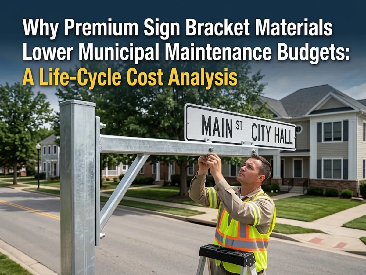 OPTSIGNS | Why Premium Sign Bracket Materials Lower Municipal Maintenance Budgets: A Life-Cycle Cost Analysis