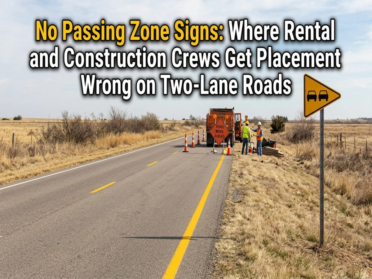 OPTSIGNS | No Passing Zone Signs: Where Rental and Construction Crews Get Placement Wrong on Two-Lane Roads