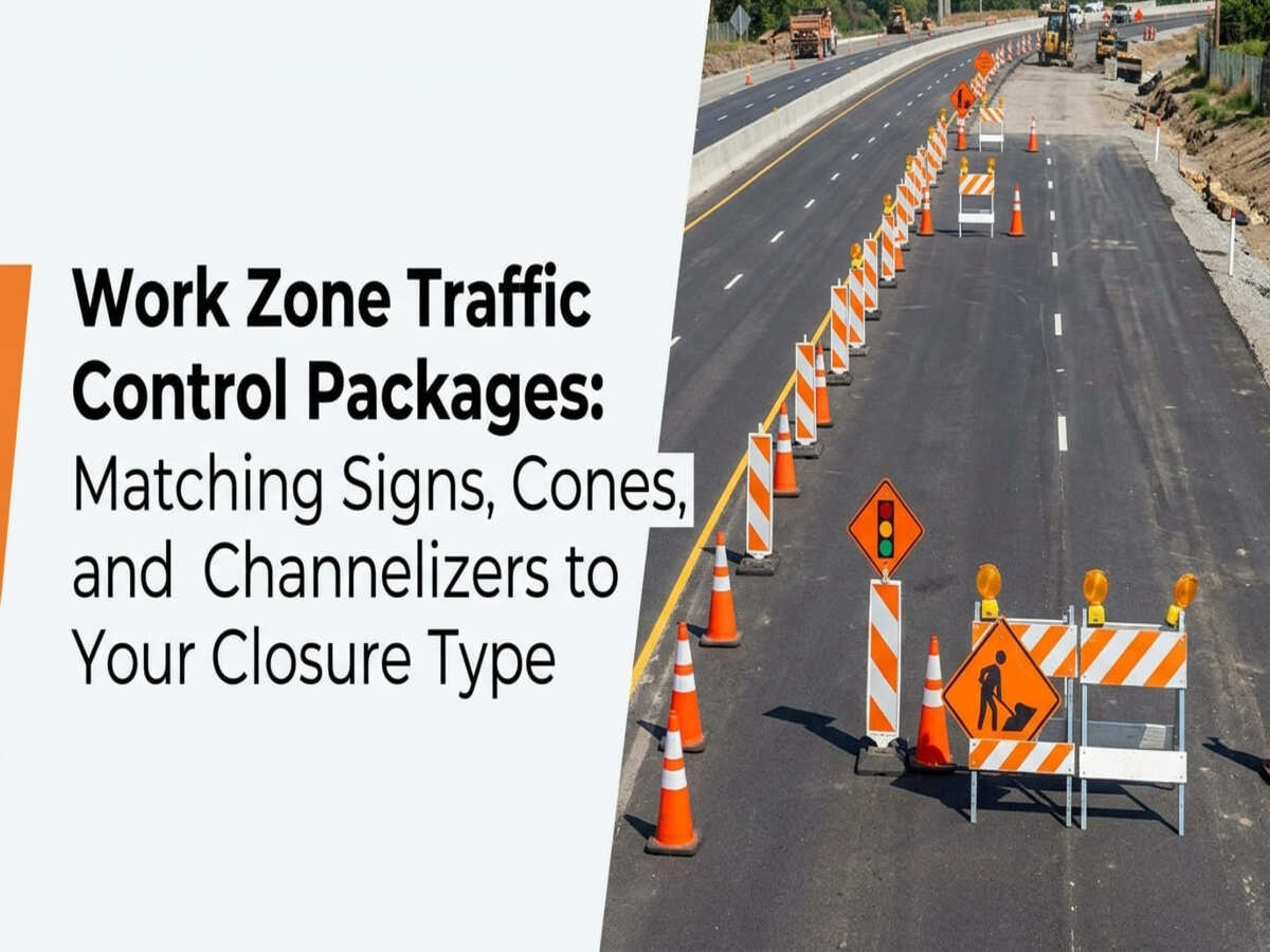 OPTSIGNS | Work Zone Traffic Control Packages: Matching Signs, Cones, and Channelizers to Your Closure Type