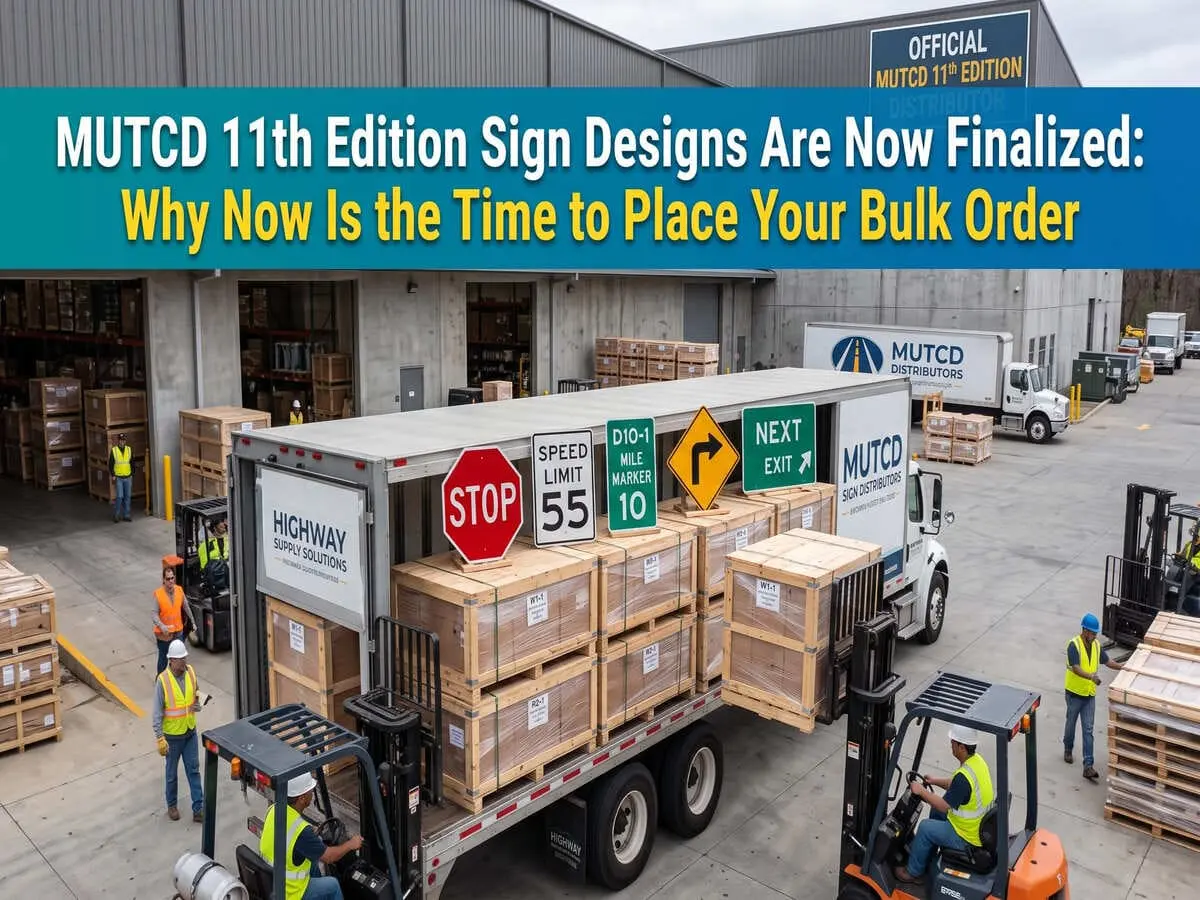 OPTSIGNS | MUTCD 11th Edition Sign Designs Are Now Finalized: Why Now Is the Time to Place Your Bulk Order